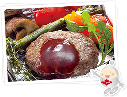 ハンバーグをアルミホイルで焼いてみよう