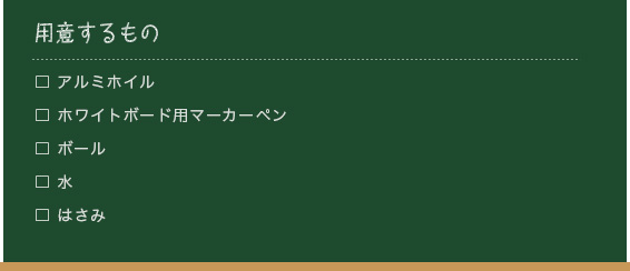 用意するもの