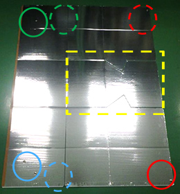 ②ソーラークッカーを全て展開し、季節に応じて③〜⑨の手順で組み立てる。