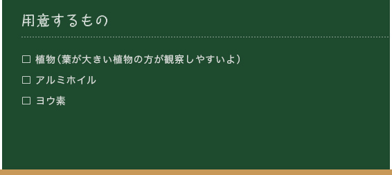 用意するもの