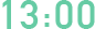 13：00
